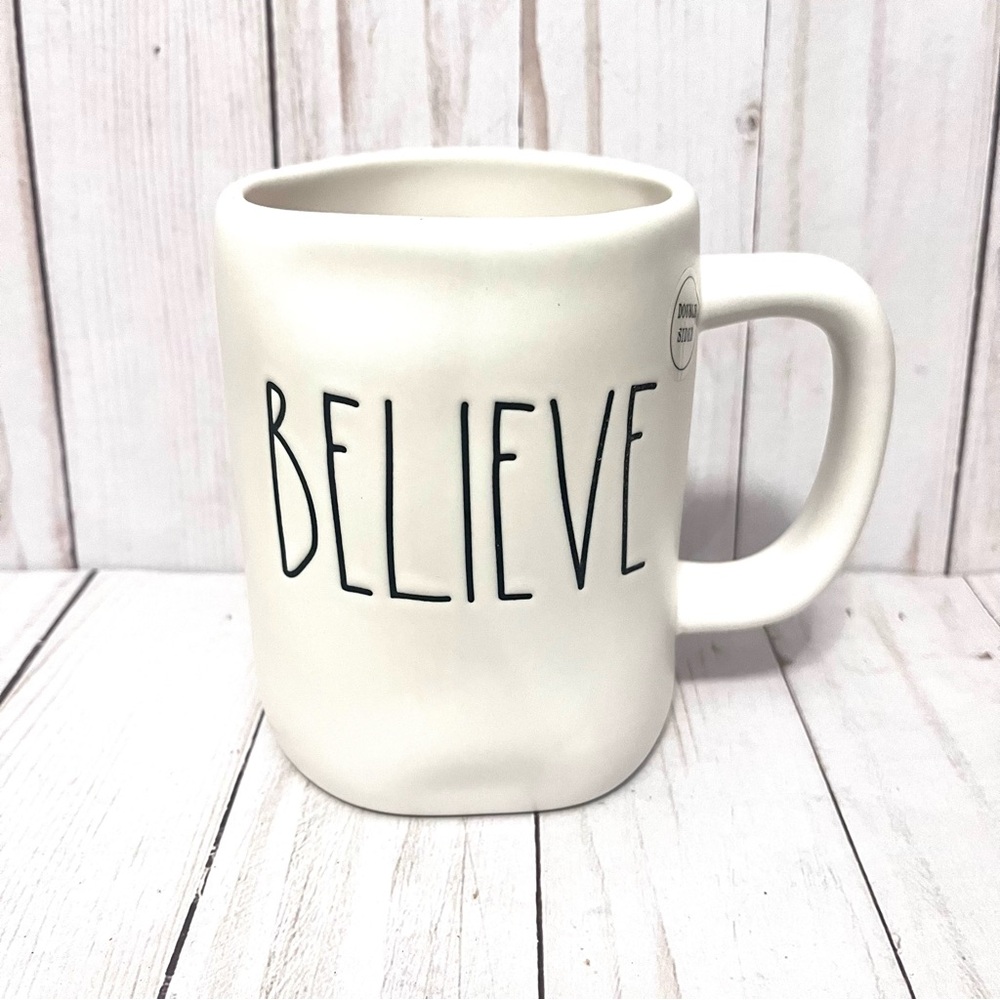 New Rae Dunn “Believe” Angel Christmas Mug